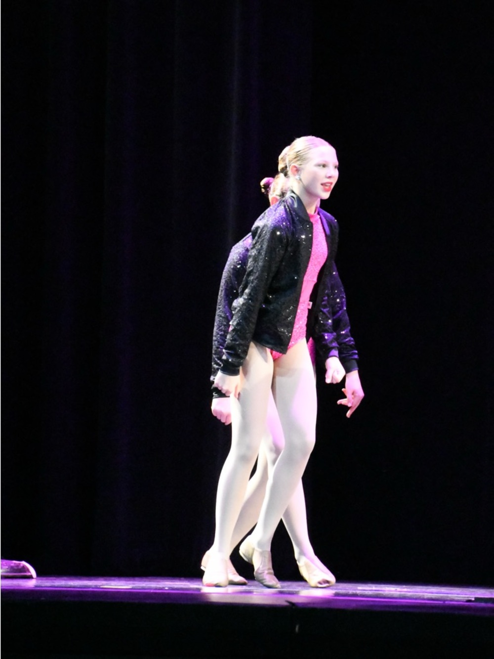 balera Black Sequin Bomber Jacket - Picture 8 of 9